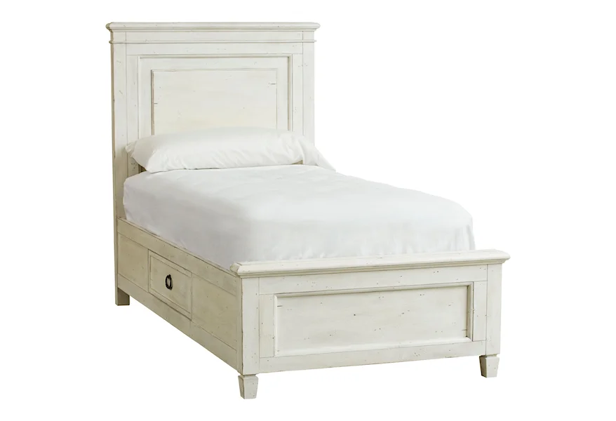 Shoreline Twin Panel Storage Bed by Bassett at Esprit Decor Home Furnishings